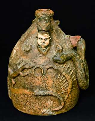 Kosse, TX, Stoneware Temperance Snake Jug
