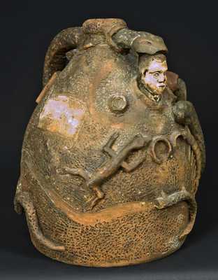 Kosse, TX, Stoneware Temperance Snake Jug