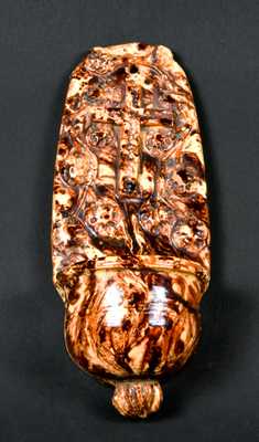 Anthony Baecher Shenandoah Valley Redware Holy Water Font