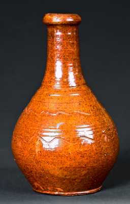 William Henry Harrison Commemorative Redware Bottle