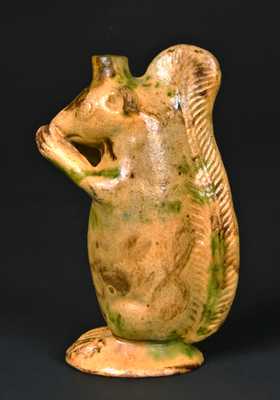Moravian, North Carolina, Pottery Squirrel Bottle