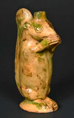 Moravian, North Carolina, Pottery Squirrel Bottle