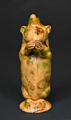 Moravian, North Carolina, Pottery Squirrel Bottle