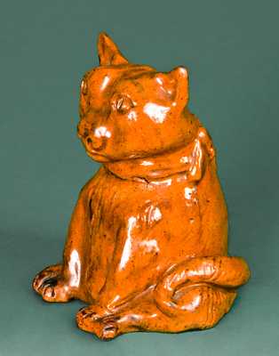 Redware Cat Bank