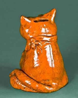Redware Cat Bank
