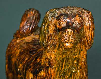 Large-Sized Bell Family, Shenandoah Valley, Redware Dog