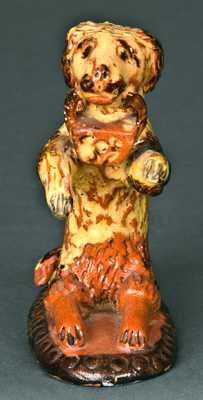 Redware Begging Dog Figure