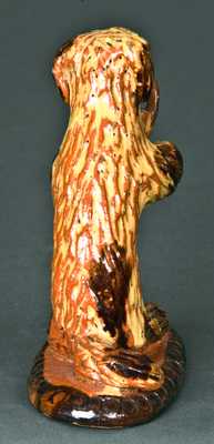 Redware Begging Dog Figure