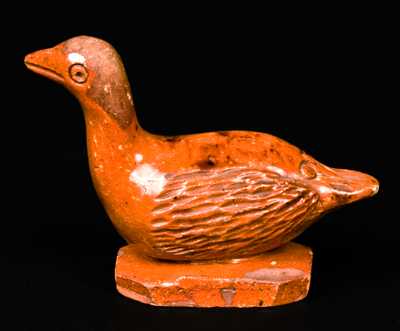 Redware Goose Figure