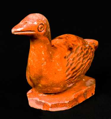 Redware Goose Figure