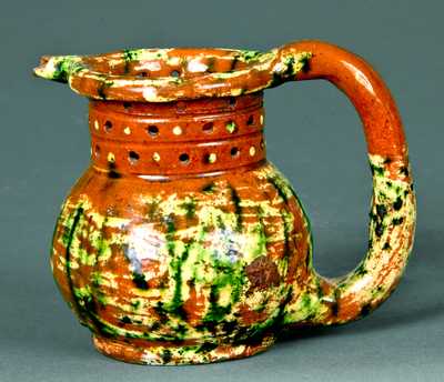 Redware Puzzle Jug