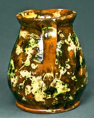 Polychrome Redware Pitcher