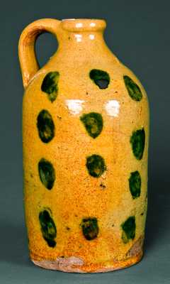 Redware Jug with Green Splotches