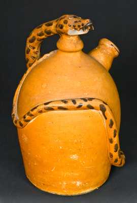 Stoneware Rattlesnake Jug