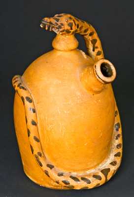 Stoneware Rattlesnake Jug