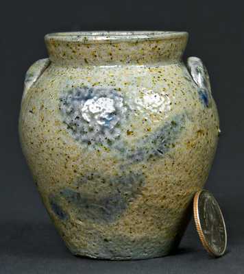 Miniature NY State Stoneware Ovoid Jar