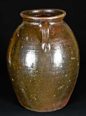 Jesse Bradford, Long Crawford Co, GA, Double-Handled Stoneware Jar