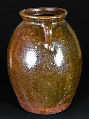 Jesse Bradford, Long Crawford Co, GA, Double-Handled Stoneware Jar