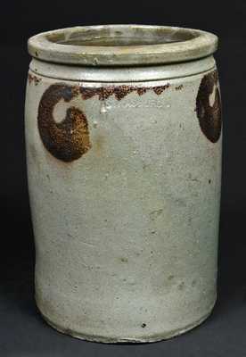 S. BELL & SON / STRASBURG Manganese-Decorated Stoneware Jar