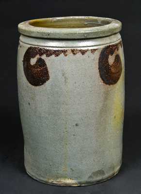 S. BELL & SON / STRASBURG Manganese-Decorated Stoneware Jar