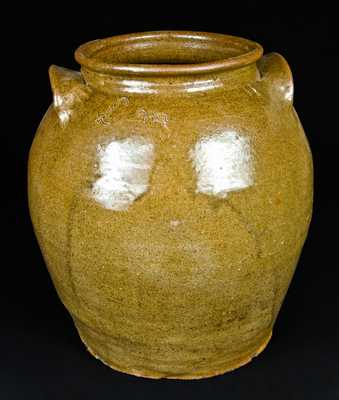 L m Stoneware Jar, attrib. Dave the Slave, Edgefield, SC