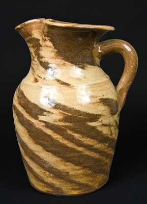 Stoneware Swirl Pitcher attrib. Ambrose Reinhardt, NC