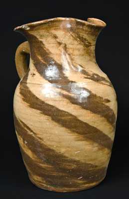 Stoneware Swirl Pitcher attrib. Ambrose Reinhardt, NC