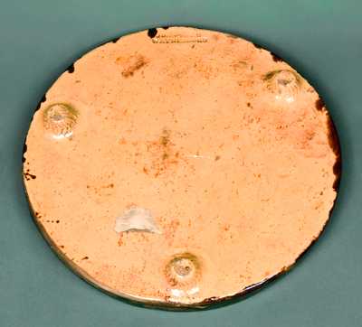 JOHN BELL / WAYNESBORO Daniel in the Lions Den Redware Trivet