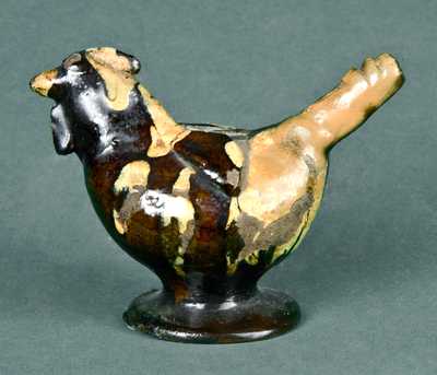 Redware Chicken Whistle, attrib. John Nase, Montgomery Co., PA