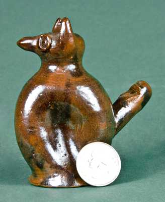 Redware Owl Whistle