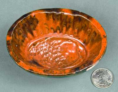 Miniature Redware Pudding Mold