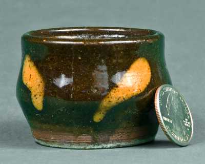 Miniature Glazed Redware Jar