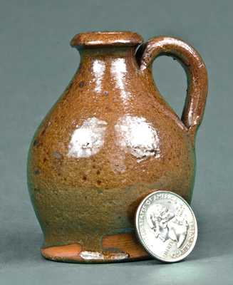 Miniature Redware Jug, probably Maine