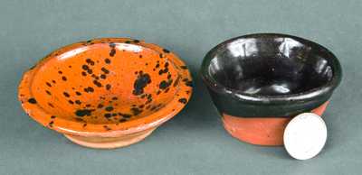 Lot of 2: Miniature Redware Dishes
