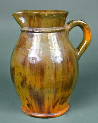 Attrib. Jacob Medinger Redware Pitcher