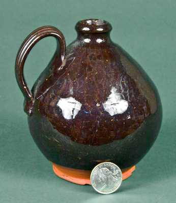 Small Redware Ovoid Jug