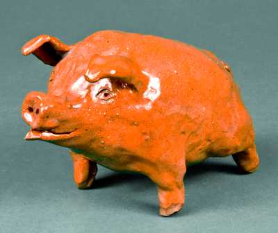 Redware Pig Bank