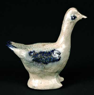 Stoneware Duck Sander, attrib. Owen Family, Moore Co., NC