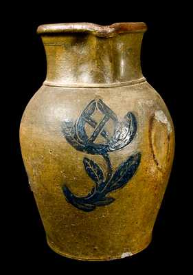 Incised Ohio Stoneware Pitcher