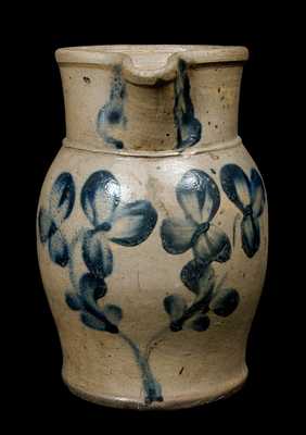 Cobalt-Decorated Stoneware Pitcher, Half-Gallon, Baltimore, MD