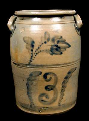 Morgantown, WV Stoneware Jar, Three-Gallon