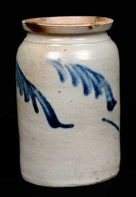 Cobalt-Decorated Stoneware Jar, probably Baltimore, MD