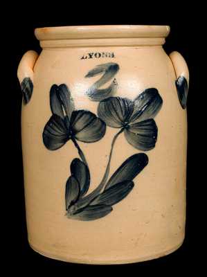 LYONS, New York Stoneware Jar