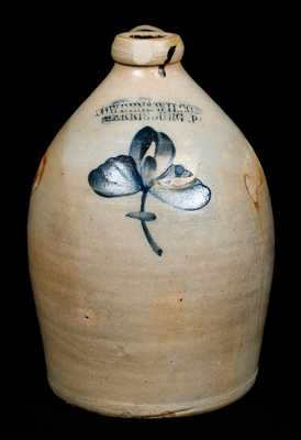 COWDEN & WILCOX / HARRISBURG, PA Stoneware Jug