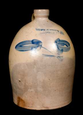 SIPE & SONS / WMSPORT, PA Stoneware Jug