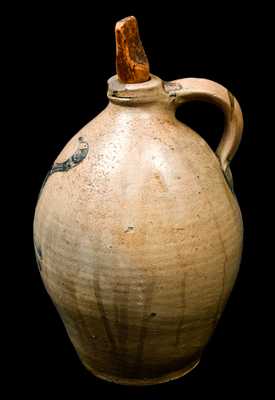NY State Stoneware Jug with Incised Bird