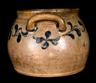 Manhattan Squat Stoneware Jar w/ Incised Decoration