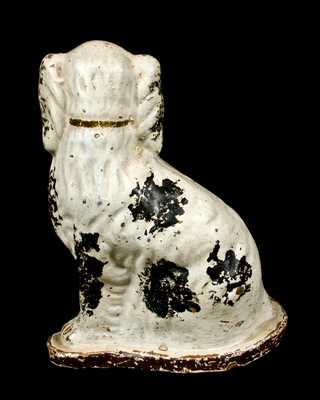 JOHN BELL / WAYNESBORO, PA Redware Spaniel Dated 1874