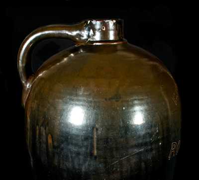 Extremely Large E. M. Ransbottom, Roseville, OH, 1895 Stoneware Jug Cooler