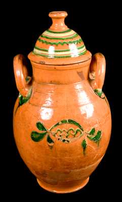 Great Road Pottery Redware Lidded Jar